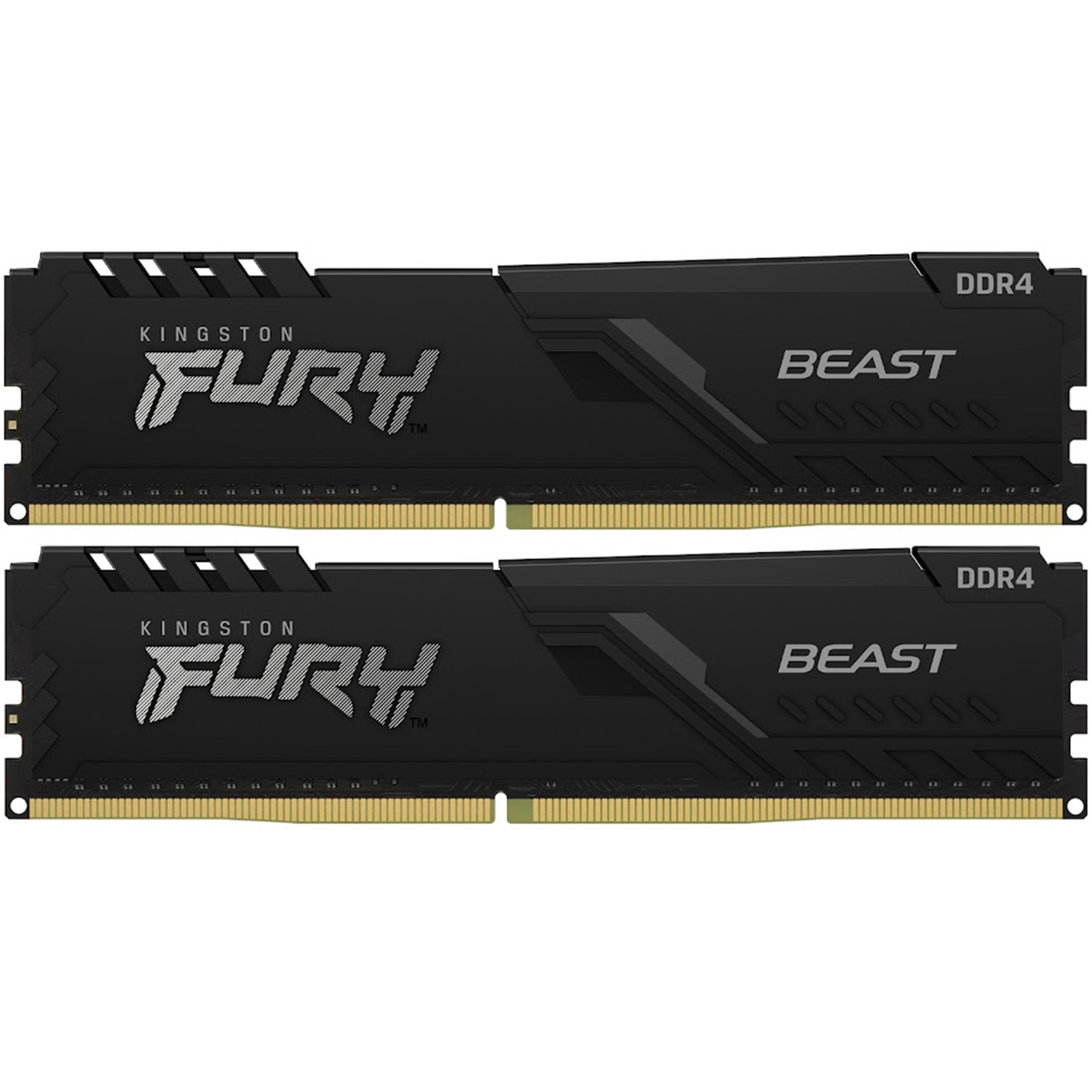 Buy the Kingston Fury Beast 16GB DDR4 Desktop RAM Kit - Black 2x 8GB -  3200MHz... ( KF432C16BBK2/16 ) online - PBTech.com