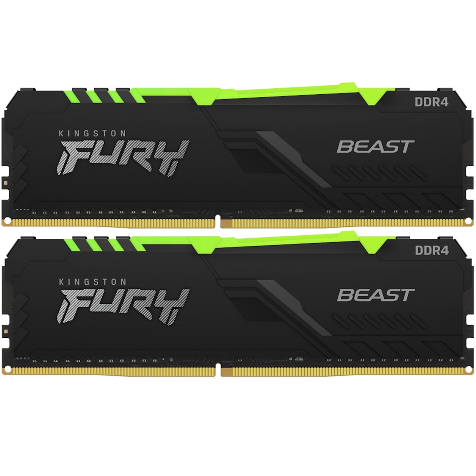 Buy the Kingston Fury Beast 16GB DDR4 RGB Desktop RAM Kit - Black 2x 8GB  -... ( KF432C16BBAK2/16 ) online - PBTech.com