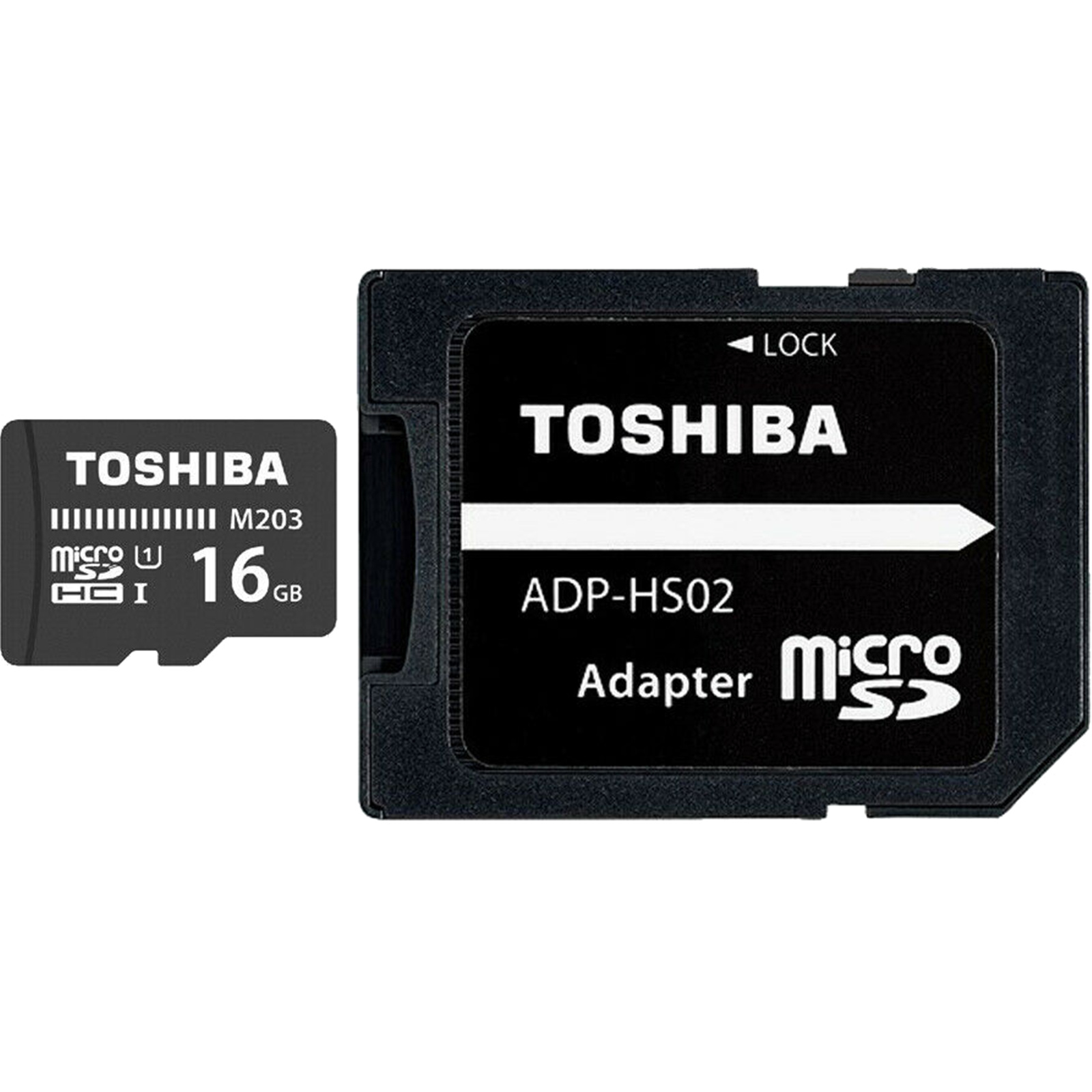 Buy the Toshiba Micro SD Card 16GB with SD adapter ( THN-M203K016A2 )  online - PBTech.com
