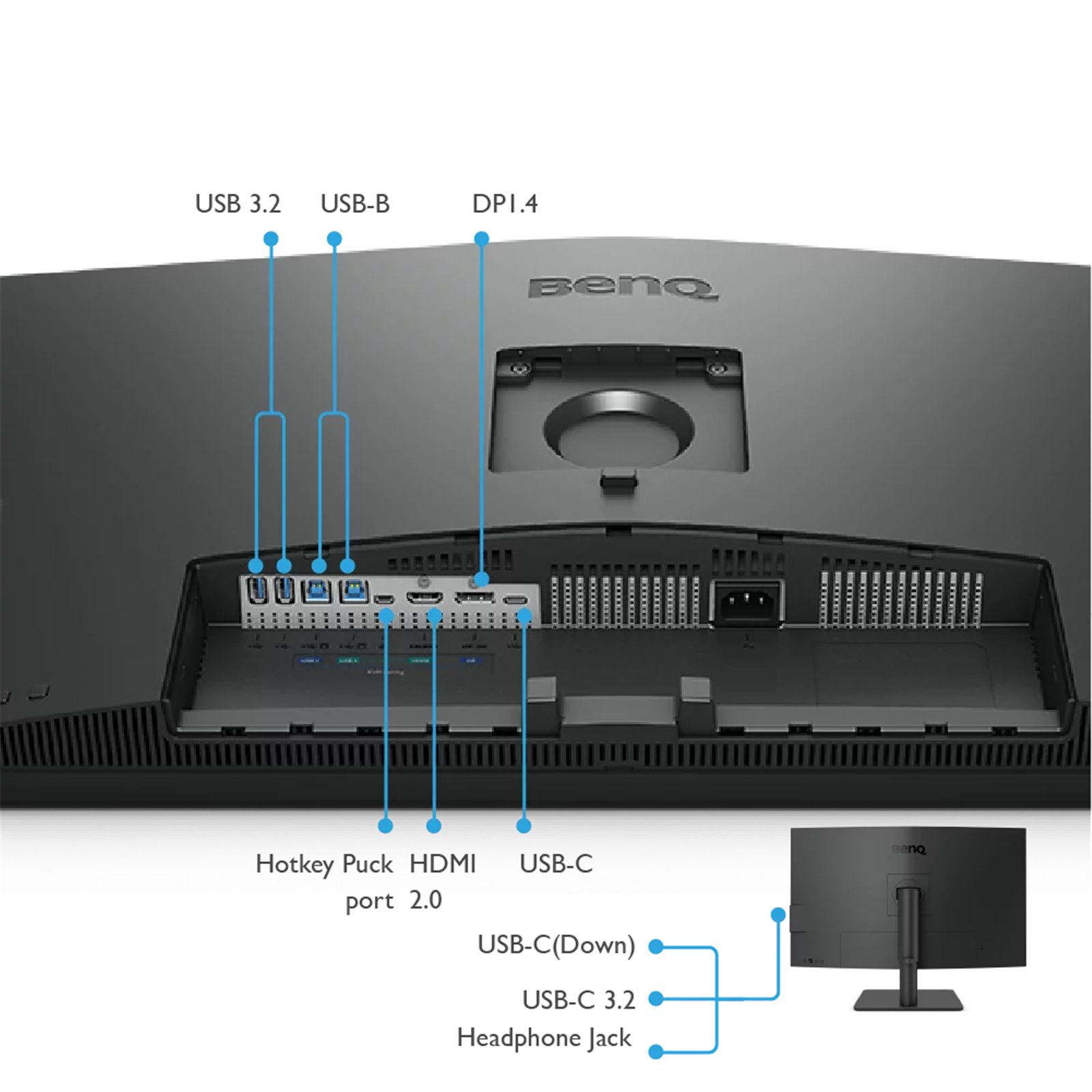 BenQ PD3205U 32" 4K Designer Monitor USB-C, sRGB and...