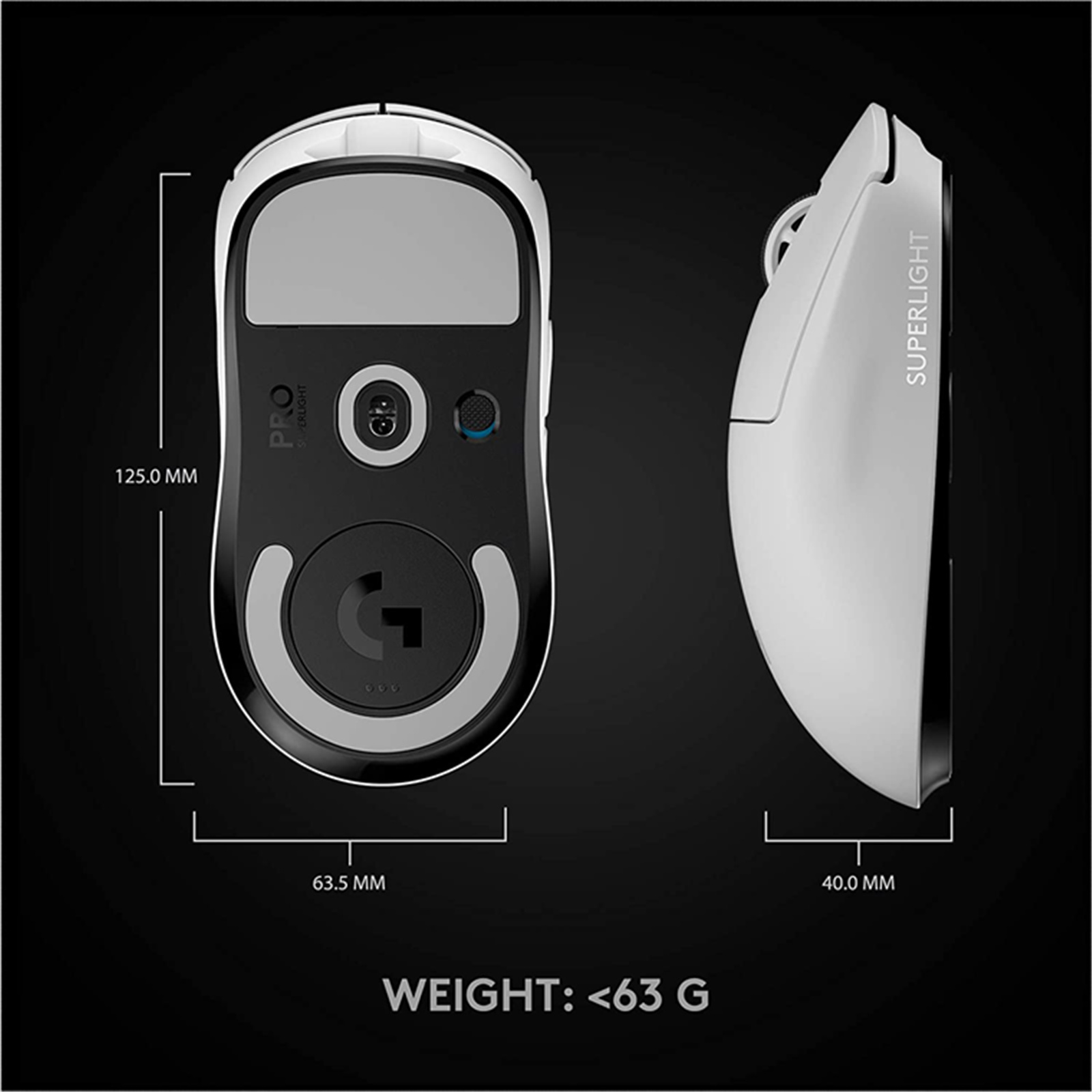 Buy the Logitech Pro X Superlight Wireless Gaming Mouse - White (  910-005944 ) online - PBTech.com