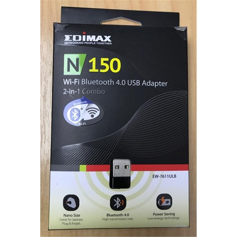 Buy the Edimax EW-7611ULB N150 Wireless NANO USB adapter + Bluetooth  4.0.... ( EW-7611ULB ) online - PBTech.com