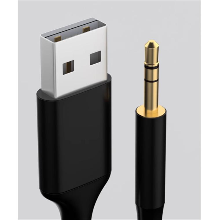 Buy the 3.5mm Male AUX Audio Jack To USB 2.0 Male Charge Cable (1M) - Black  - ( SEVOEM9A052 ) online 