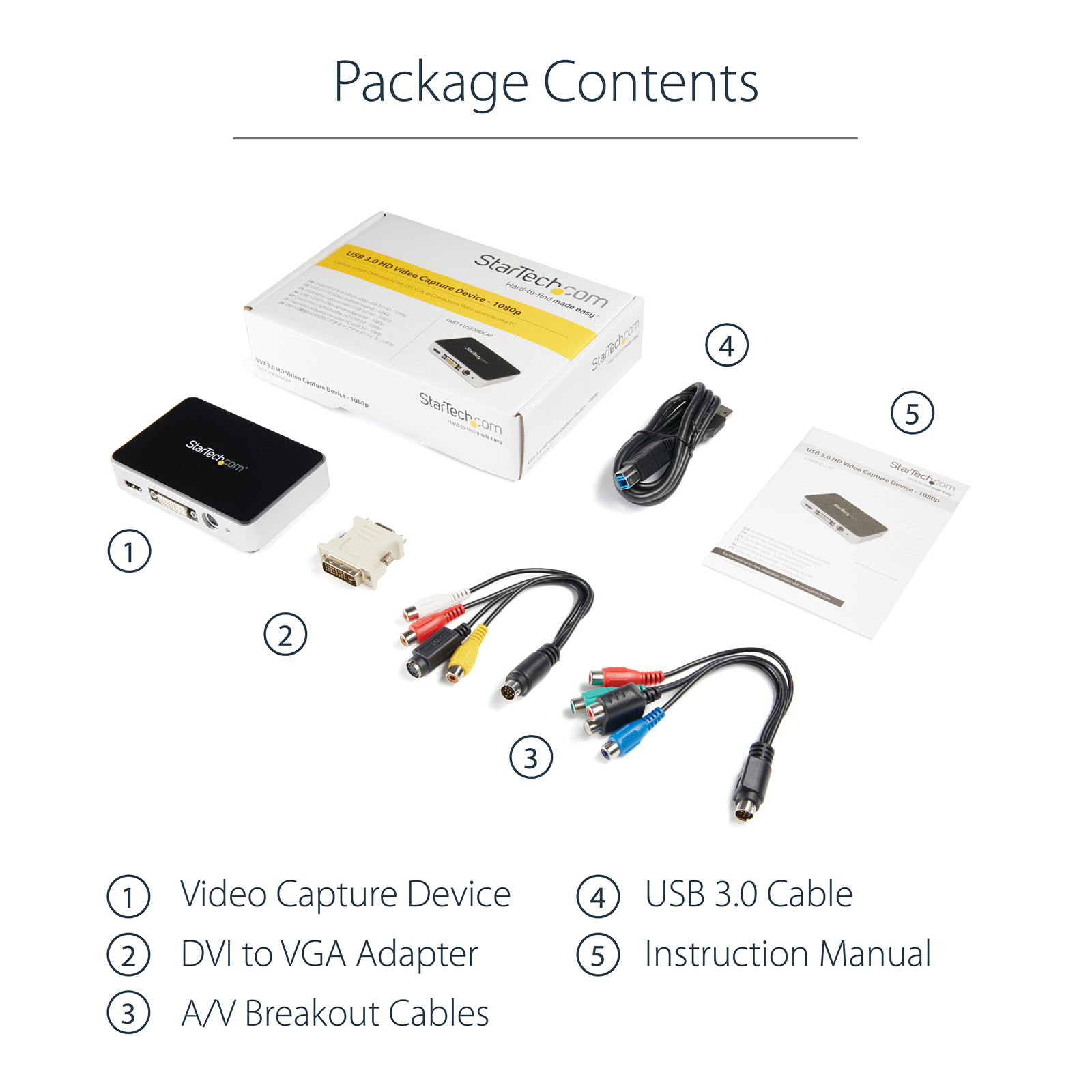 Buy the StarTech USB3HDCAP USB3.0 Video Capture Device - HDMI/DVI