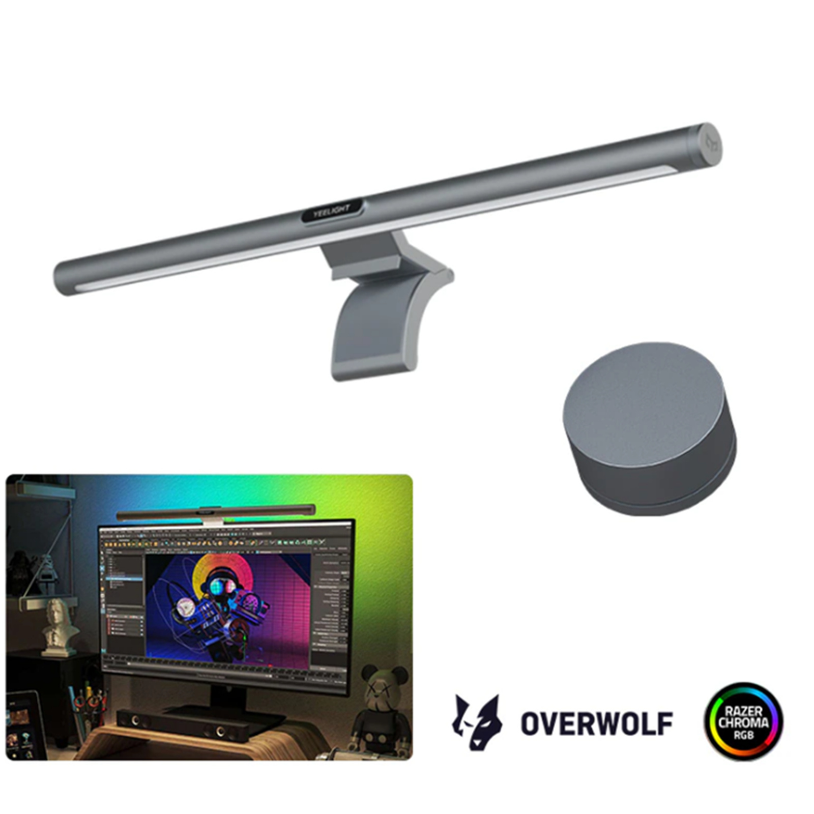 Buy the Yeelight Monitor Colourful RGB Smart Light Bar Pro Immersive  Gaming... ( Ss ) online - PBTech.com/pacific