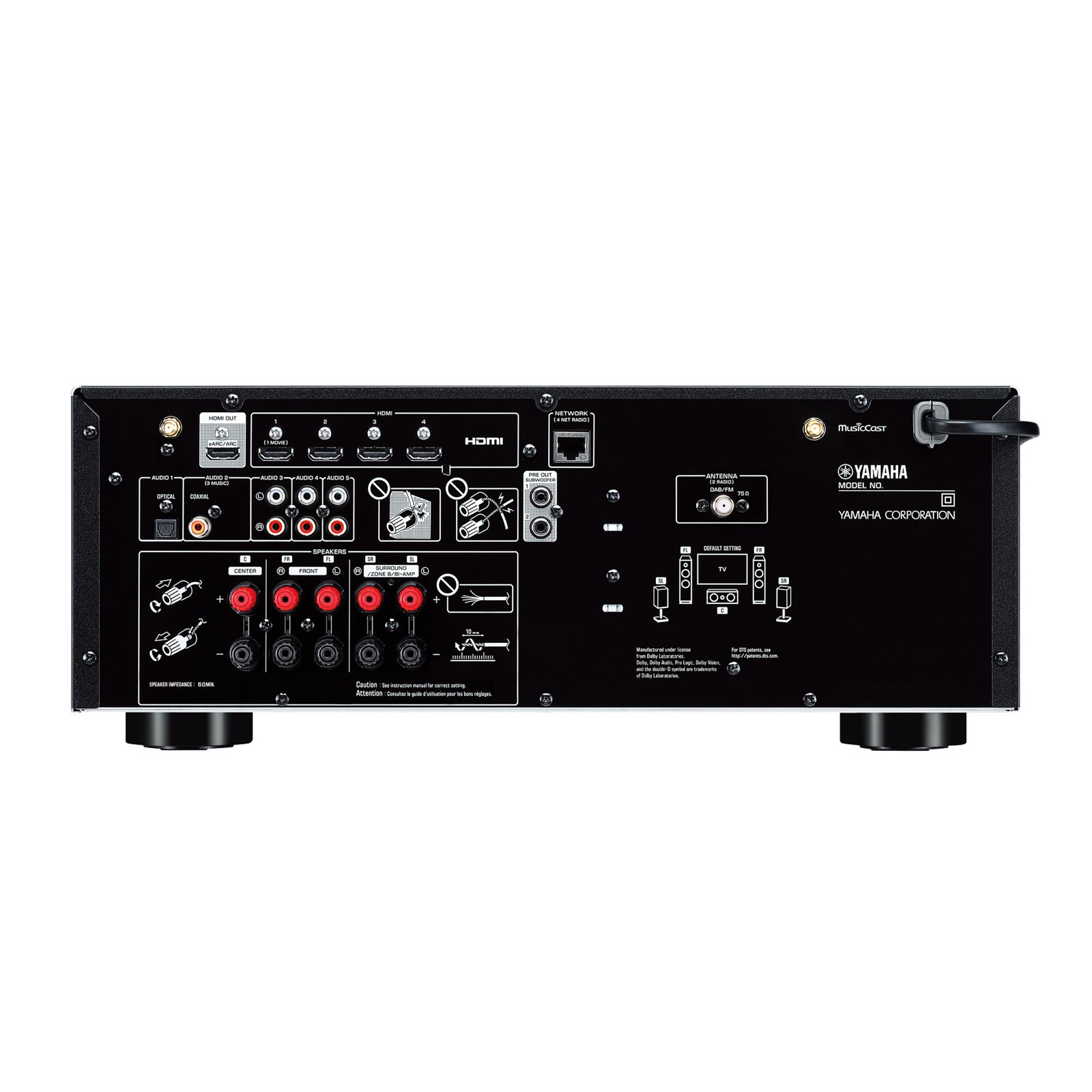Buy the Yamaha RX-V4A 5.2 Channel 4K/8K HDMI 2.1 AV Receiver Dolby Vision  +... ( RXV4A ) online - PBTech.com/pacific
