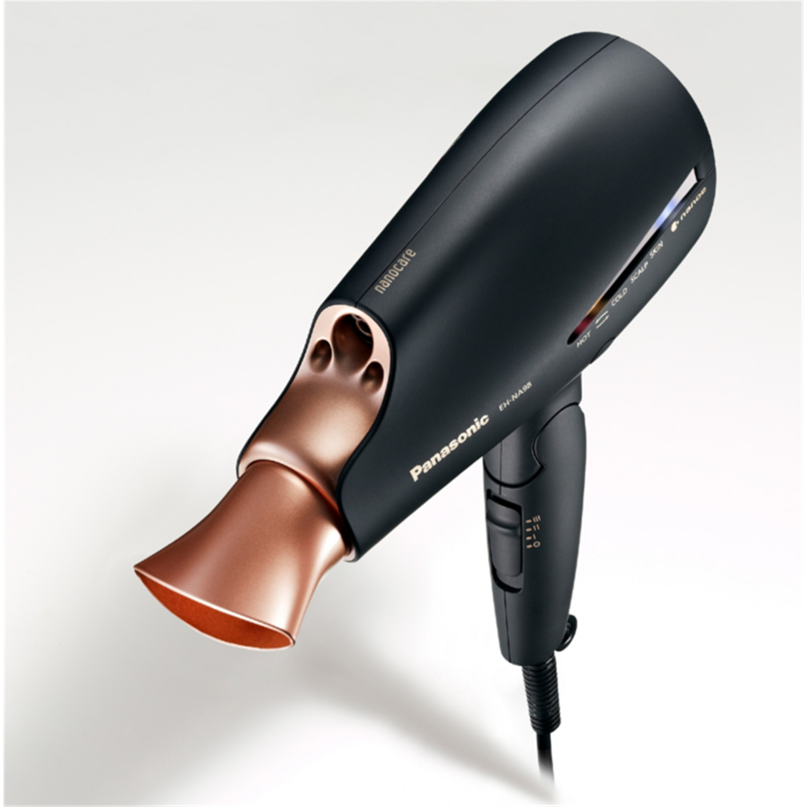 Buy the Panasonic 1800W Nanoe Mineral Hair Dryer intelligent temperature...  ( EH-NA98-K765 ) online - PBTech.com/pacific