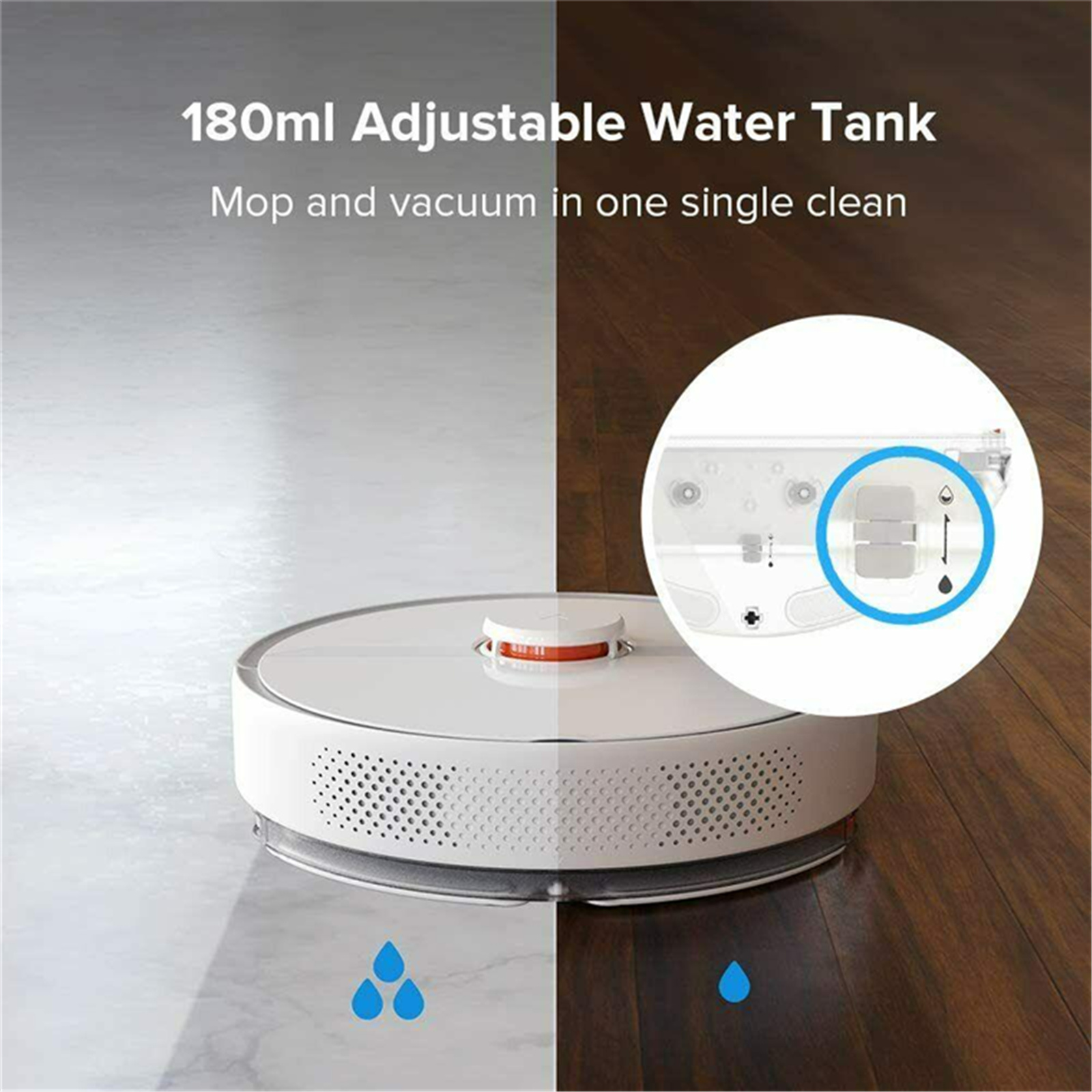 Roborock S6 Robot Vacuum, Robotic Vacuum Cleaner and Mop with Adaptive  Routing, Selective Room Cleaning, Super Strong Suction, and Extra Long  Battery