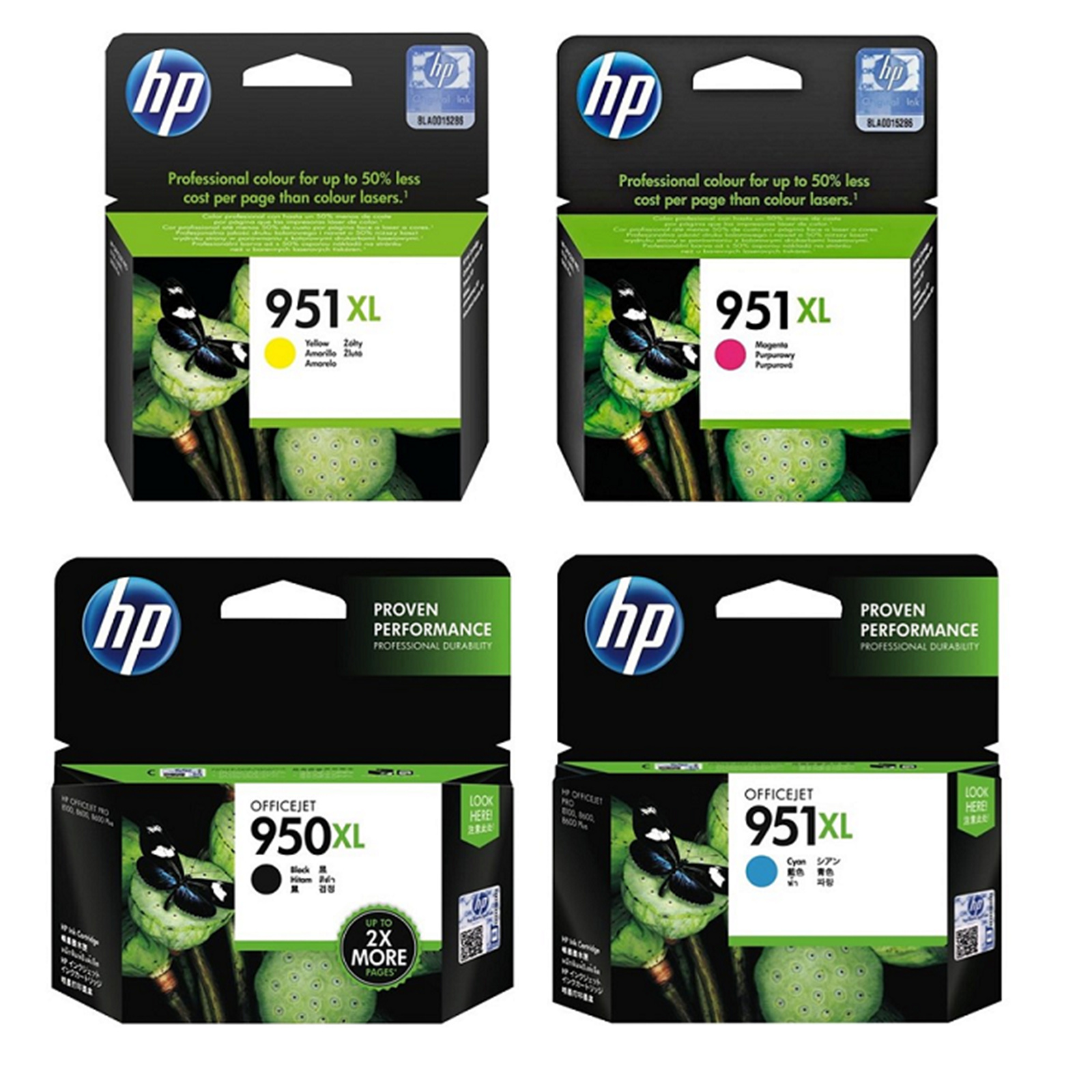 Buy the HP 950XL/951XL Ink Value Pack Black,Cyan,Yellow,Magenta for HP... (  INKHPD1811624B ) online - PBTech.com/pacific