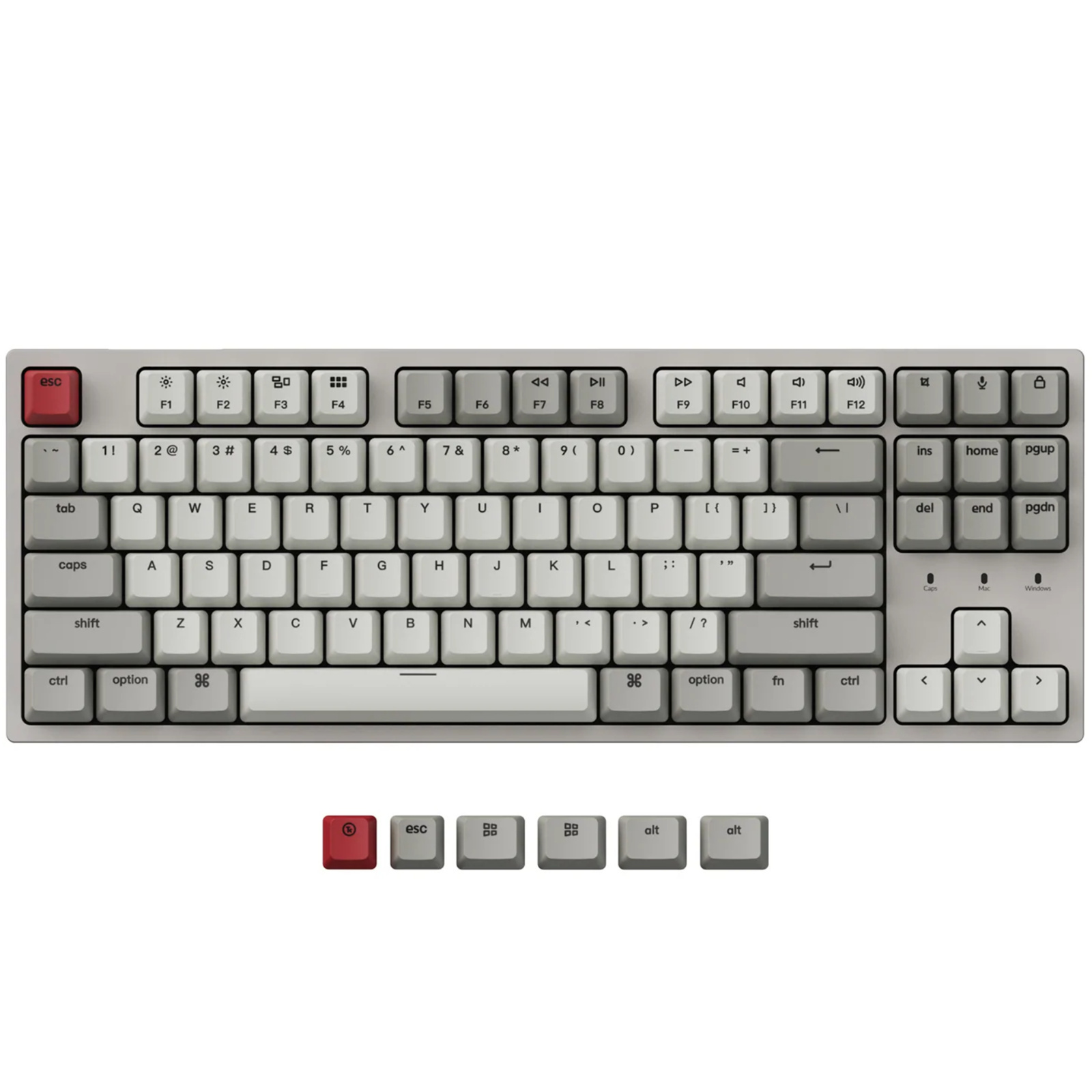 Buy the Keychron C1 TKL Wired Mechanical Keyboard Normal Profile  Keyboard,... ( C1-K3Z ) online - PBTech.com/pacific