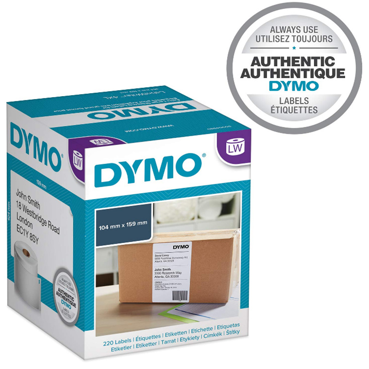 Dymo LabelWriter Extra Large Shipping Labels 104 mm x 159 mm S0904980