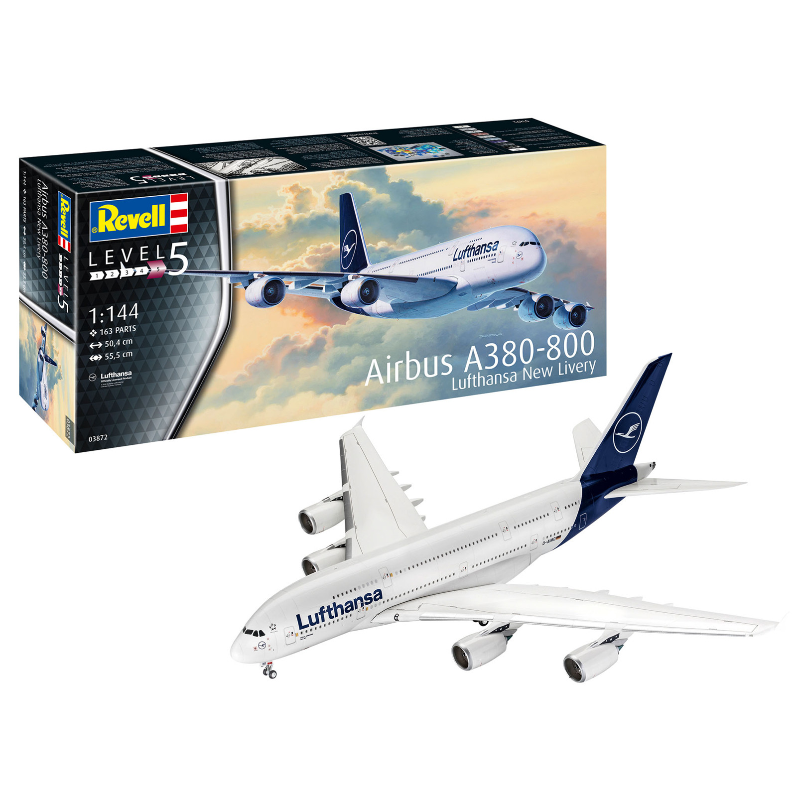 Buy the Revell - 1/144 Airbus A380-800 Lufthansa ( Revell RV03872 ) online  - PBTech.com/pacific