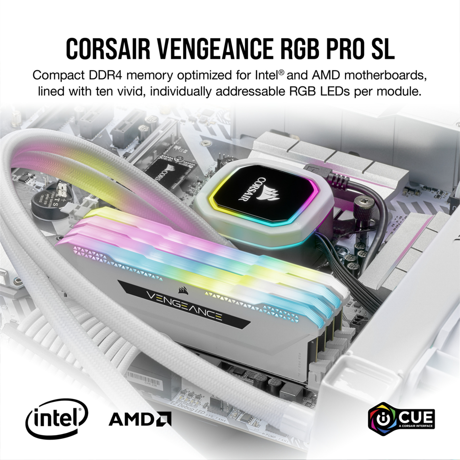 Corsair Vengeance RGB PRO 32 Go (2 x 16 Go) DDR4 3200MHz CL16