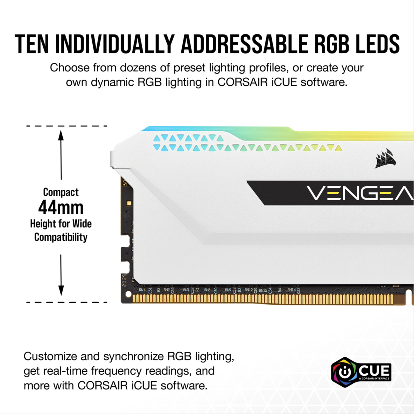 Buy the Corsair VENGEANCE RGB Pro SL 32GB DDR4 Desktop RAM Kit - White 2x  16GB... ( CMH32GX4M2E3200C16W ) online - PBTech.com/pacific