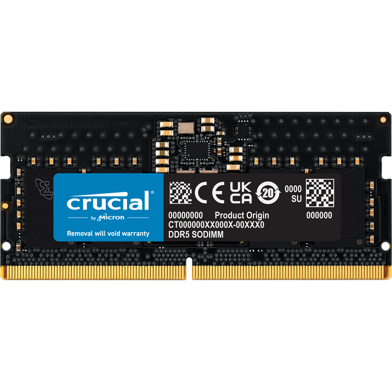 Buy the Crucial 32GB DDR5 Laptop RAM SODIMM - 4800Mhz - CL40 ( CT32G48C40S5  ) online - PBTech.com/pacific