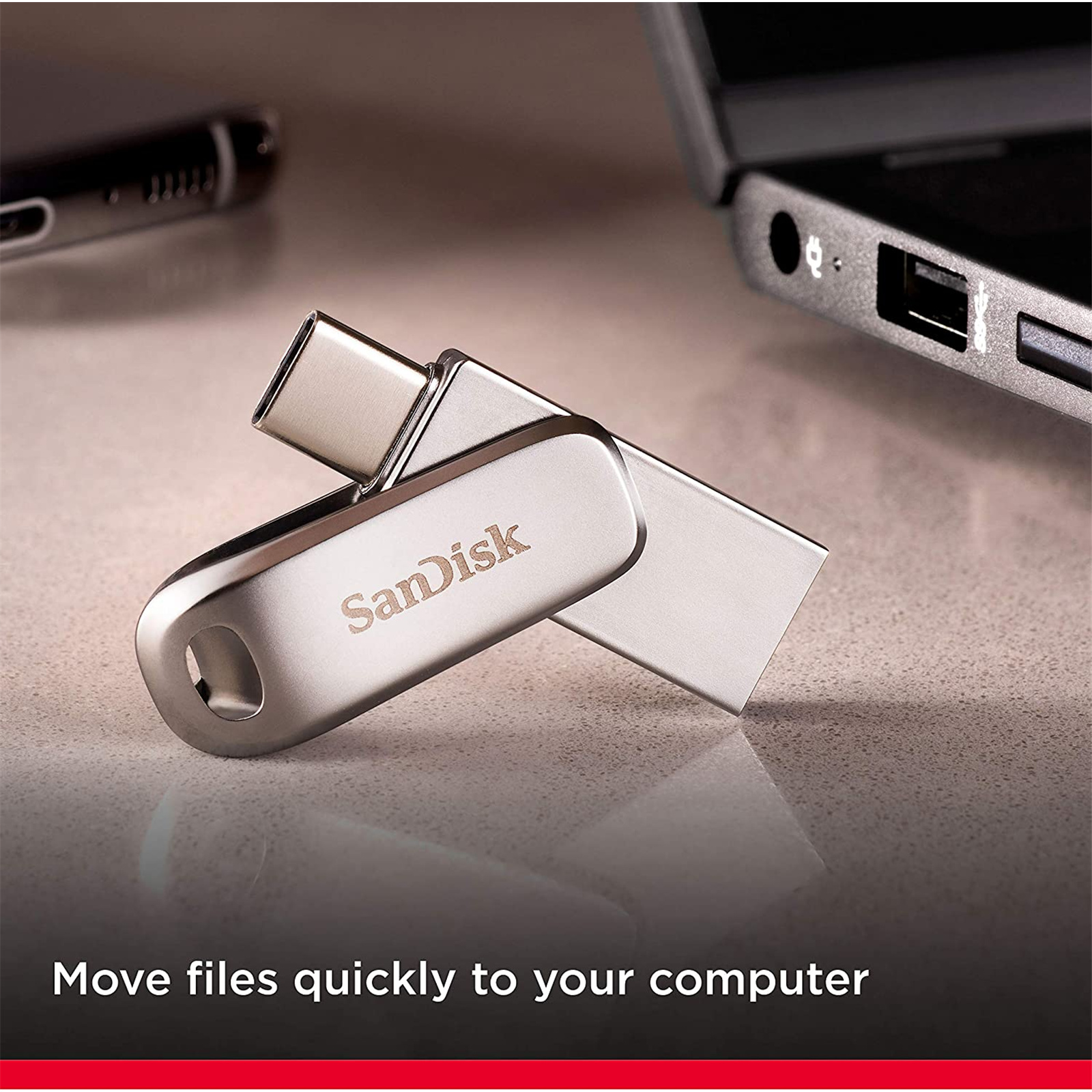 Buy the SanDisk Ultra LUXE Type-C Dual drive 128GB USB Type-C USB3.1  Flash... ( SDDDC4-128G-G46 ) online - PBTech.com/pacific