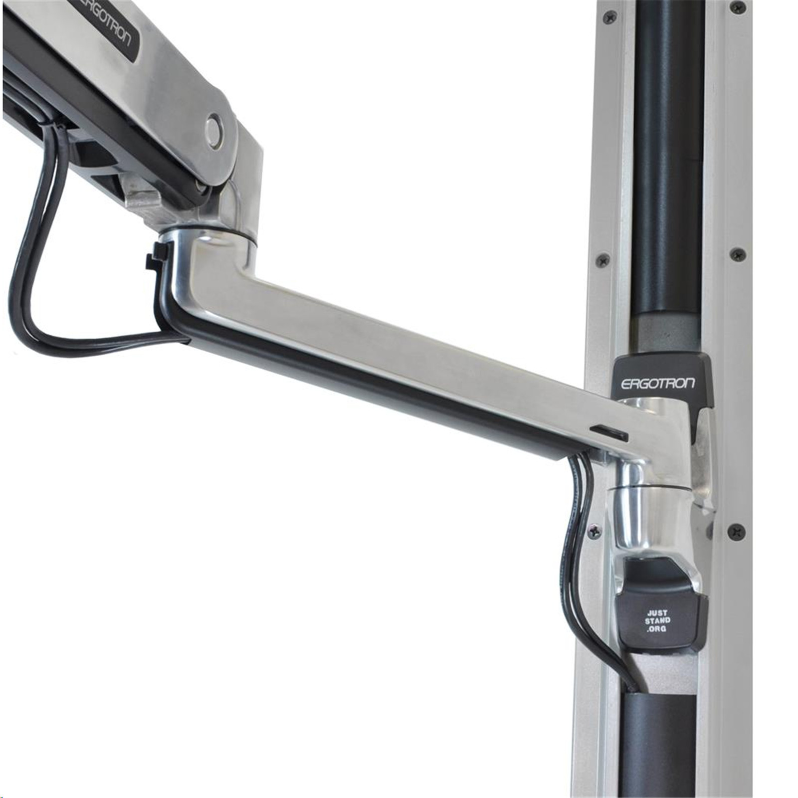 Вертикально подвижный. Ergotron LX 45-353-026. Ergotron LX HD sit-Stand Wall Mount LCD Arm. Ergotron LX sit-Stand Wall Mount LCD Arm 106,7 cm (42