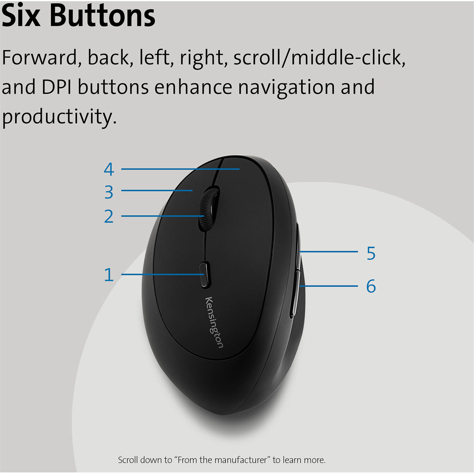 Buy the Kensington KTG K79810WW Ergonomic Wireless Mouse Left Handed (  K79810WW ) online - /pacific