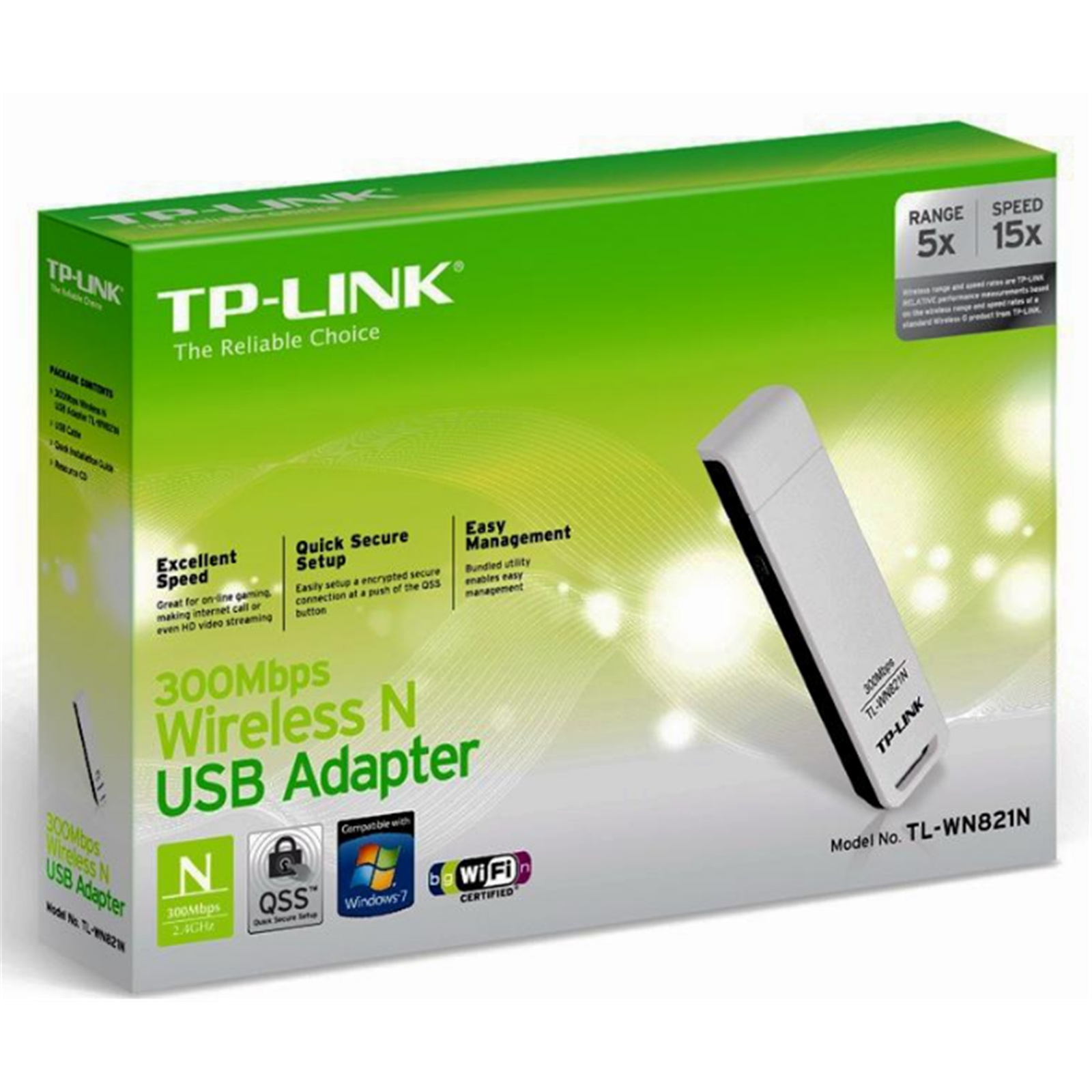 Buy the TP-Link TL-WN821N N300 USB Wi-Fi Adapter ( TL-WN821N ) online -  PBTech.com/pacific