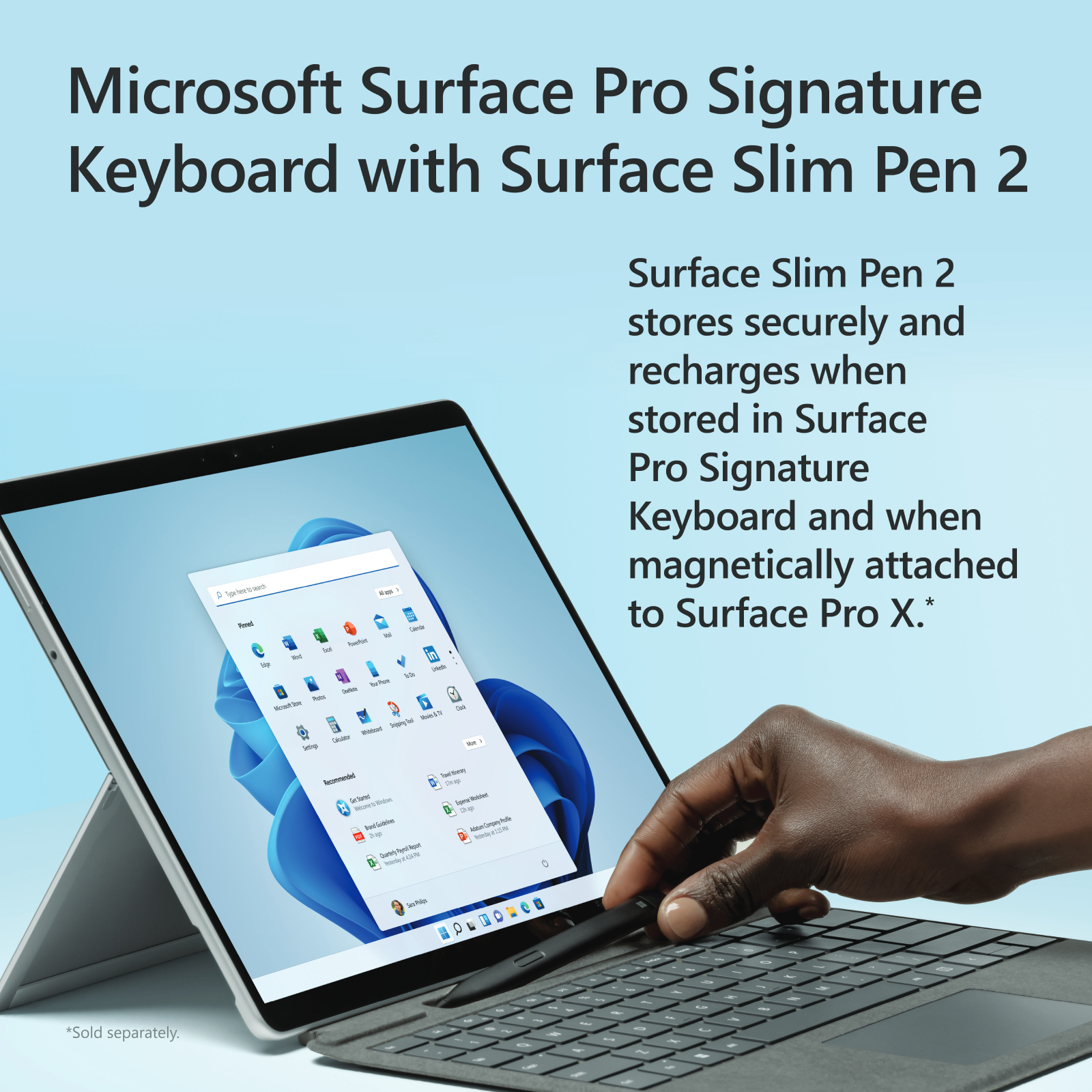 Buy the Microsoft Surface Pro 9/8/X Signature Keyboard (Black) - Bundle  with... ( 8X6-00015 ) online - PBTech.com/pacific