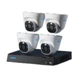Reolink NVS8-8MD4 8MP/4K 8 Channel NVR Smart Surveillance System with 2TB HDD, Include 4 x RLC-800 Dome Camera, 4 x 18m Network Cable
