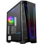 Cooler Master MasterBox MB540 ATX MidTower Gaming Case Tempered Glass, 1X120A-RGB Fan, CPU Cooler Supports Upto 165mm, GPU Supports Upto 410mm, 7X PCI Slots, 360mm Radiator Supported, Front: 2XUSB, AX Type C, A-RGB Button HD Audio, No PSU