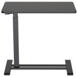 FlexiSpot H7 Height Adjustable Mobile Sofa & Bed Side Table - Black - Desk Size 700x400x16mm - Gas Spring Height Range 660-1060mm - Load Capacity 7kg - Hidden Casters