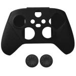 DOBE Anti-Slip Silicone Case Cover ThumbStick Grip Caps Protector Skins For Xbox Series X/S -Black (Includes controller Skin*1;Mushroom Cap*2)