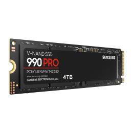 Samsung 990 Pro 4TB M.2 NVMe Internal SSD PCIe Gen 4 - Up to 7450MB/s Read - Up to 6900MB/s Write - 1600K/1550K IOPS - 5 Years Warranty or 2400 TBW