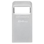 Kingston DataTraveler Micro USB Flash Drive - 64GB Ultra-Small Premium Metal Design - Read up to 200MB/s
