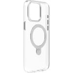 Momax iPhone 15 Pro (6.1") Magnetic Flip Stand Case - Clear (Transparent) MagSafe Compatible - Built in Flip Stand