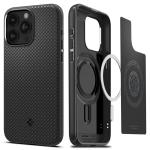 Spigen iPhone 15 Pro Max (6.7") Mag Armor Magfit Case - Black MagSafe Compatible - Certified Military-Grade Protection - Durable Back Panel + TPU Bumper