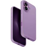 Uniq iPhone 16 (6.1") Lino Hue Case - Grape Pink Magsafe Compatible, Two Interchangeable Raised Bezels Included for Extra Camera Llens Protection