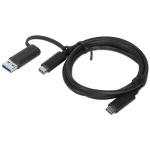 Lenovo 4X90U90618 Hybrid USB-C Cable With USB-A (1m)