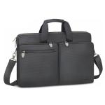 Rivacase Tiergarten Carry Bag with water-resistant fabric for 17.3 inch Notebook / Laptop (Black)