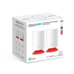 TP-Link Deco Voice X20 (AX1800) WiFi 6 Mesh System - 2-Pack with Amazon Alexa Built-in Smart Speaker