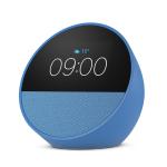 Amazon Echo Spot (2024) Smart Alarm Clock Speaker with Alexa - Ocean Blue - 2.83" touchscreen - 1.73" speaker - Reminders, weather, smart home control, routines & more