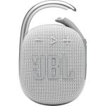 JBL Clip4 Ultra-portable Bluetooth Speaker - White - Waterproof & durable with integrated carabiner