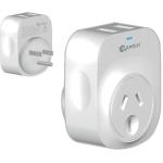 Sansai STV-3009  Outbound USB Travel Adapter - NZ/AU to USA Plug w/2 USB-A Fast Charge Ports (2.1A)