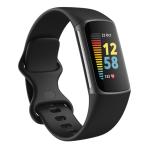 Fitbit Charge 5 Fitness Tracker - Black / Graphite Color AMOLED - Always-On Display - Built-in GPS - 24/7 Heart Rate Monitoring - Stress Management - Sleep tracking - Up to 7 day battery life