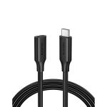 UGREEN UG-10387 USB-C/M to USB-C/F Gen2 5A Extension Cable 1m (Black)