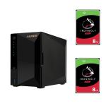 Asustor Drivestor 2 Pro AS3302T v2 With 2x Seagate 8 TB NAS HDD Bundle