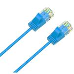 Cruxtec 0.3m Ultra Slim Cat6A Ethernet Cable - Blue Color
