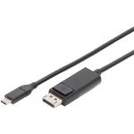 Digitus USB Type-C (M) to Displayport (M) Cable - 1.8m, 4K/60Hz, 32,4 GB, CE, bl, gold