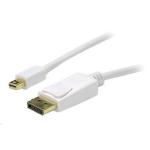 Dynamix C-DP-MDP-1 1M Mini DisplayPort to DisplayPort  v1.2 cables. Gold Shell Connectors DDC Compliant. monitor projector white