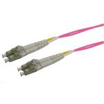 Dynamix FL-LCLCOM4-3 3M 50u LC/LC OM4 Fibre Lead (Duplex, Multimode) Raspberry Pink LSZH Jacke