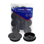 Dynamix CG80BK-10 10 Pack 80mm Round Desk Grommet. Easily & Neatly Store your Power, Communication, Audio, Video, Computer Perfect for Installation in Desks, Workstations etc. Black Colour
