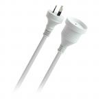 PUDNEY P4105 Power Extension Cable 5 Metres 3 Pin Plug to Socket 10A 230-240V AC 5m