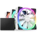 NZXT Aer 120 RGB 2 White 120mm 3 Starter Pack Case Fan. RGB, PWM, with RGB & Fan Controller