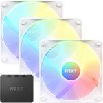 NZXT F120 Core RGB White 120mm RGB FAN, 3 pack with RGB lighting Controller